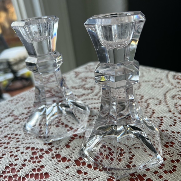 Vintage Crystal taper holders - Picture 7 of 9